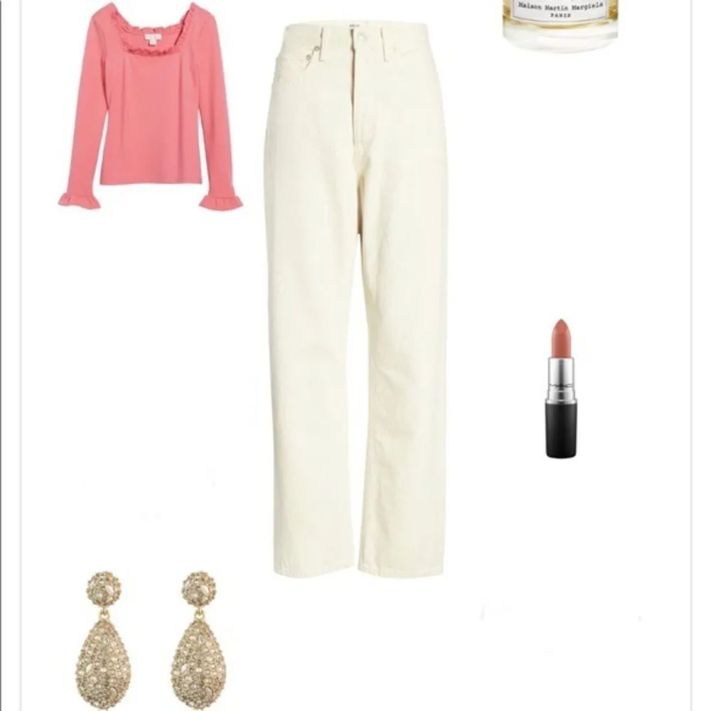 Rachel Parcell | Pink Ruffle Neckline Long Sleeve Pink Blouse Barbie Size Small - Image 5