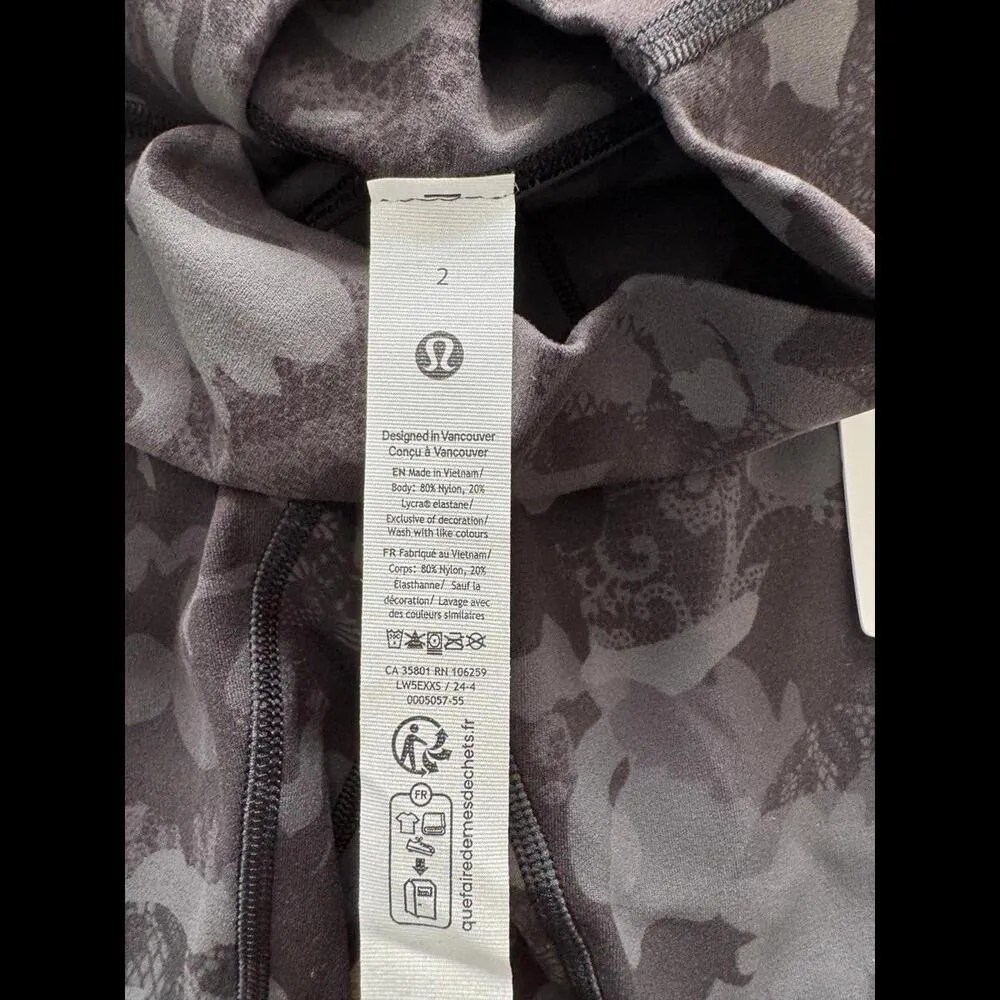 Lululemon Align High Rise 28” Hidden Heritage Lace Black Size 2 NWT - Image 6