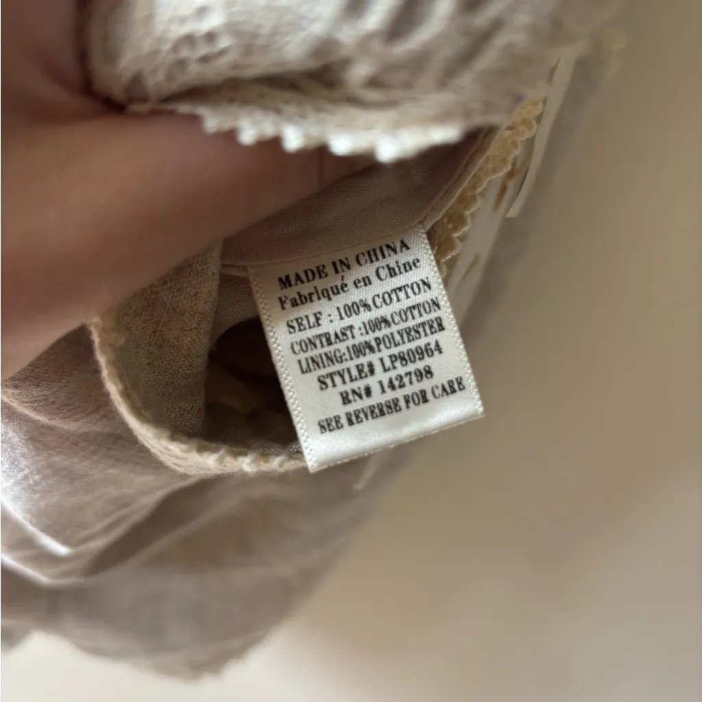 Love Riche High Waist Lace Trim Shorts NWT - Image 7