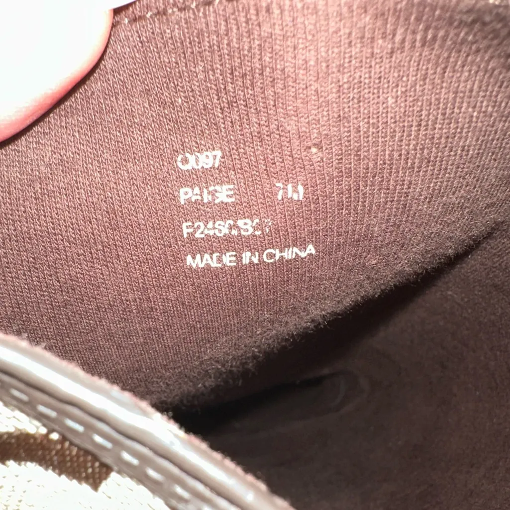 Coach Paige Signature C Monogram Tan Dark Brown Rain Rubber Boots 7 - Image 7