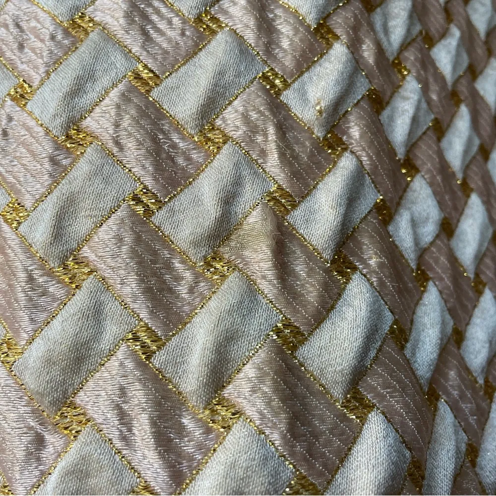 VINTAGE 1960s metallic mod shift dress Size 4 - Image 14