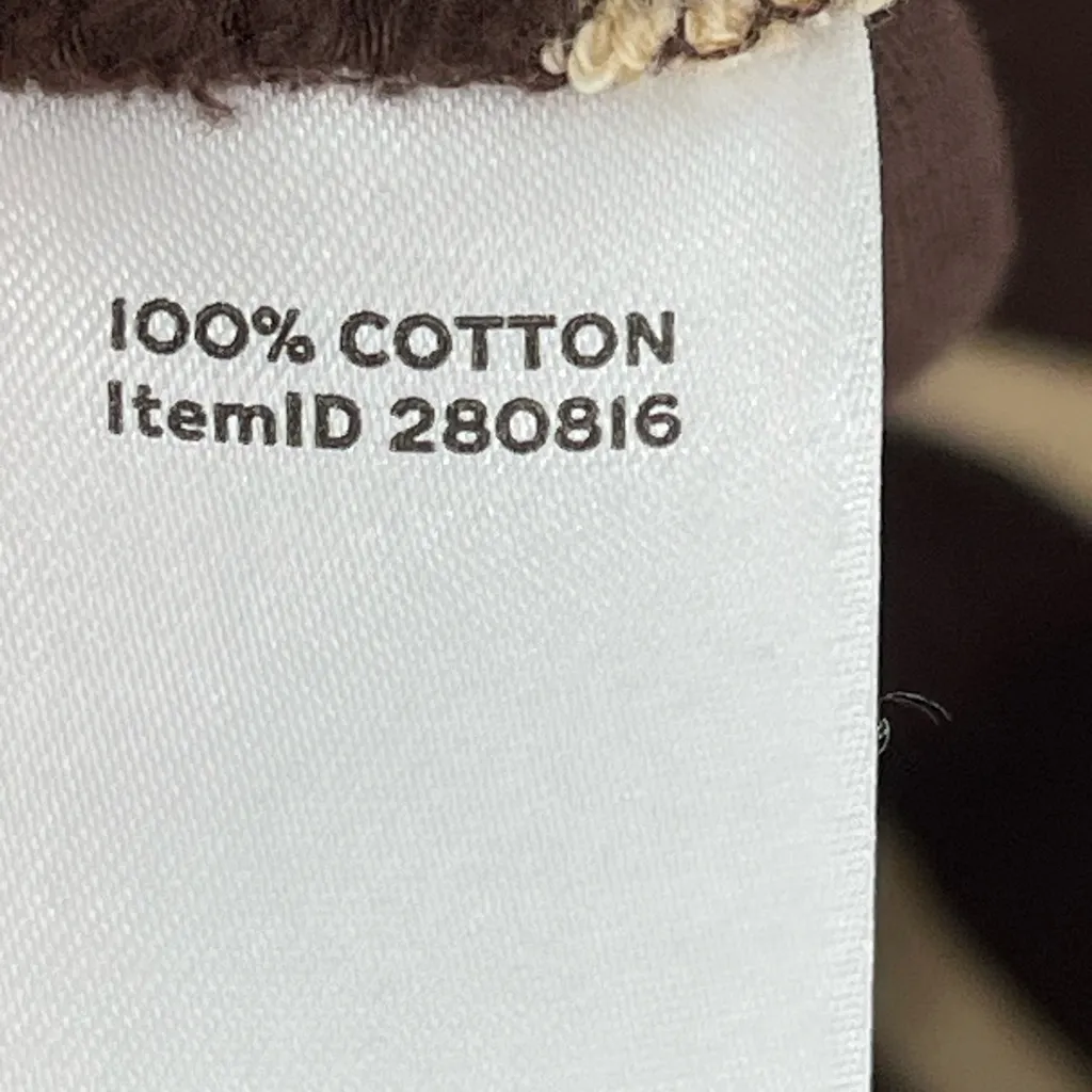 LL Bean Vintage Dress Brown Striped‎ Long Sleeve Dress Casual Cotton Size 8 - Image 5