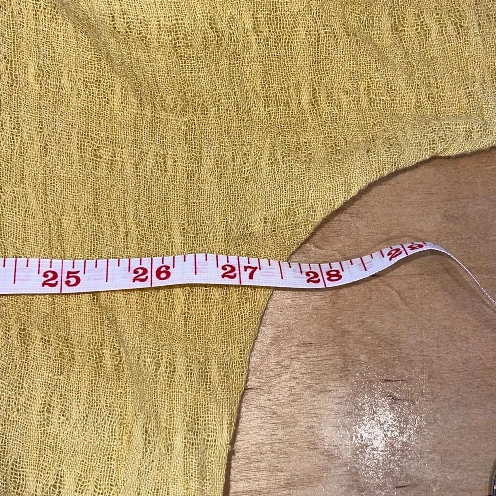 Joie NWT Women Top Shirt Blouse Linen Cotton Contrast Gauze Lagenlook Plus Sz 2X - Image 7