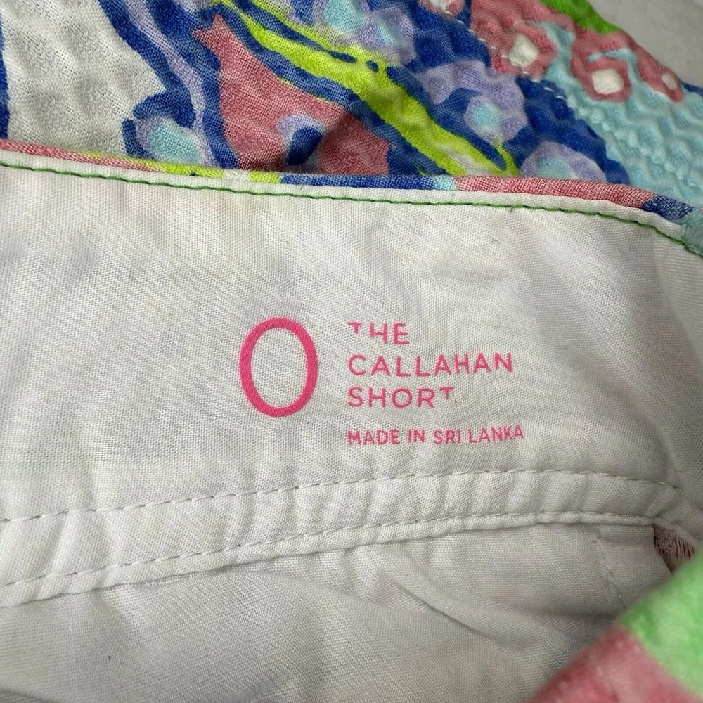 Lilly Pulitzer Shorts Size‎ 0 Pink Green Callahan Conch Republic Beach Coastal - Image 4