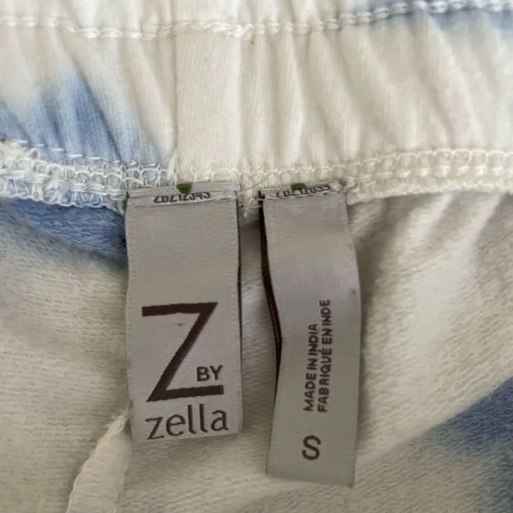  Z by Zella Lotus Tie Dye Joggers Active Lounge Pants Blue White Size S - Image 11