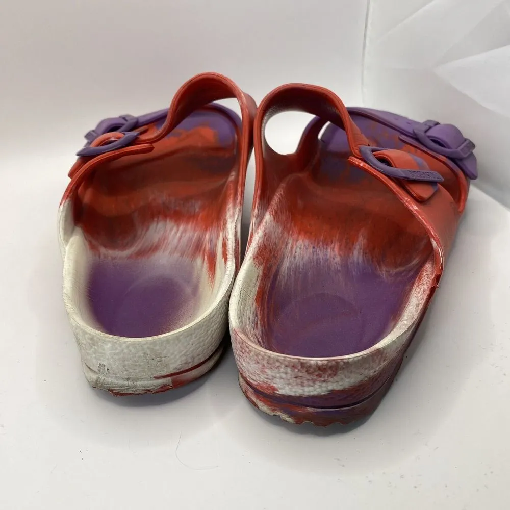 BIRKENSTOCK Slides EU 38 US W7 M5 Arizona Essentials EVA‎ Tie Dye - Image 5