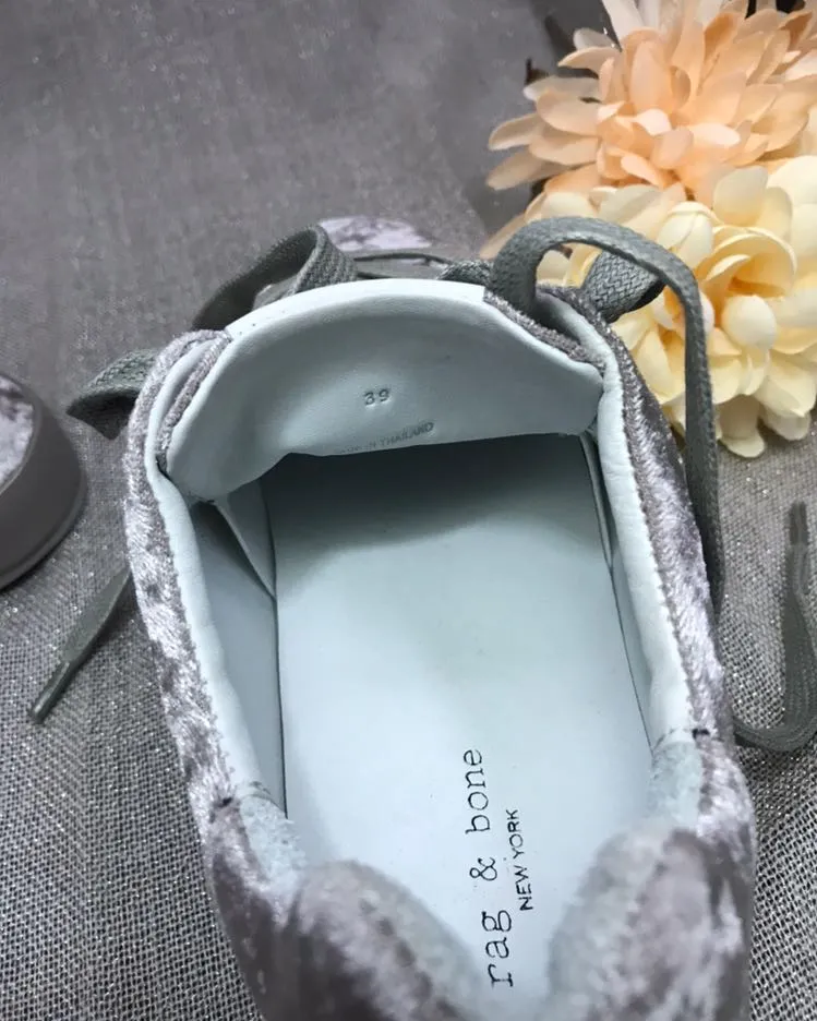 Crushed Velvet Sneakers 9 - Image 3