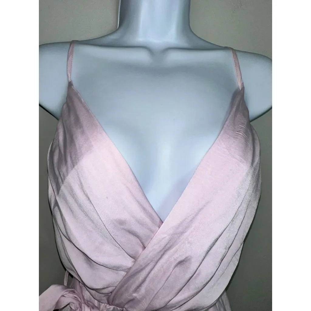 HELLO MOLLY FUEL TO MY FIRE SATIN HIGH LOW MIDI DRESS LIGHT‎ LILAC EUC SIZE XS - Image 7