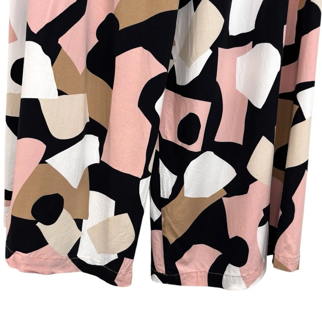 Corey Lynn Calter Anthropologie Abstract Wide Leg Flowy boho Pants Women Size XS Black - Image 11