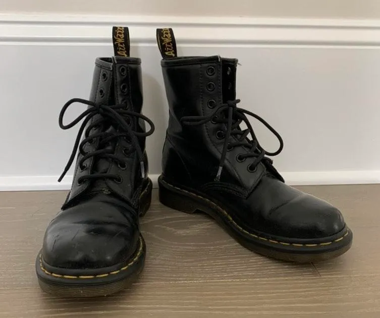 black doc marten combat boots - Image 4
