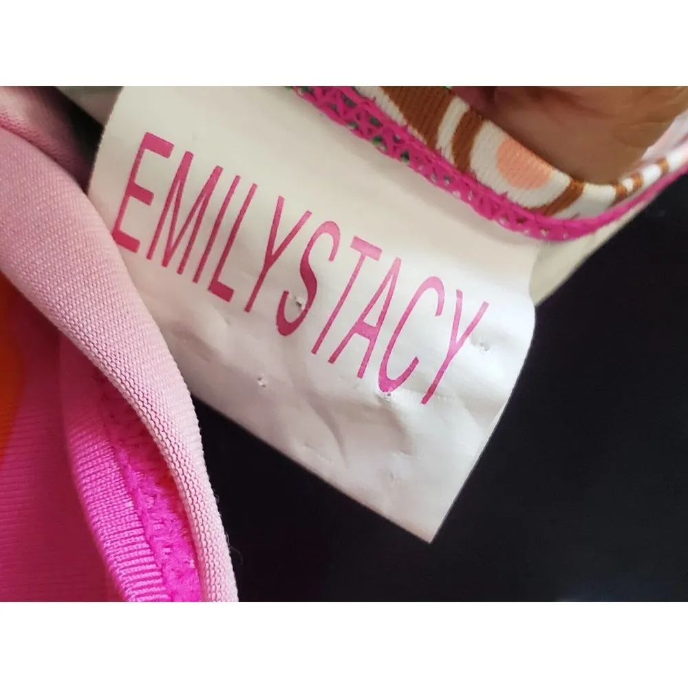 Emily Stacy Women's Pink Polyester Halter Neck Sleeveless Swimwear Dress Large - Image 8