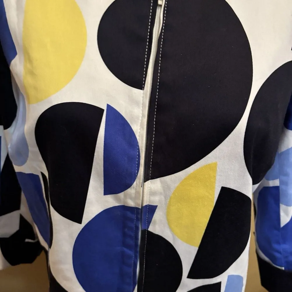 Tribal Brand Women's Dress Coat Geometric Shapes Size 8 Fully Lined 3/4 Sleeve‎ - Image 4