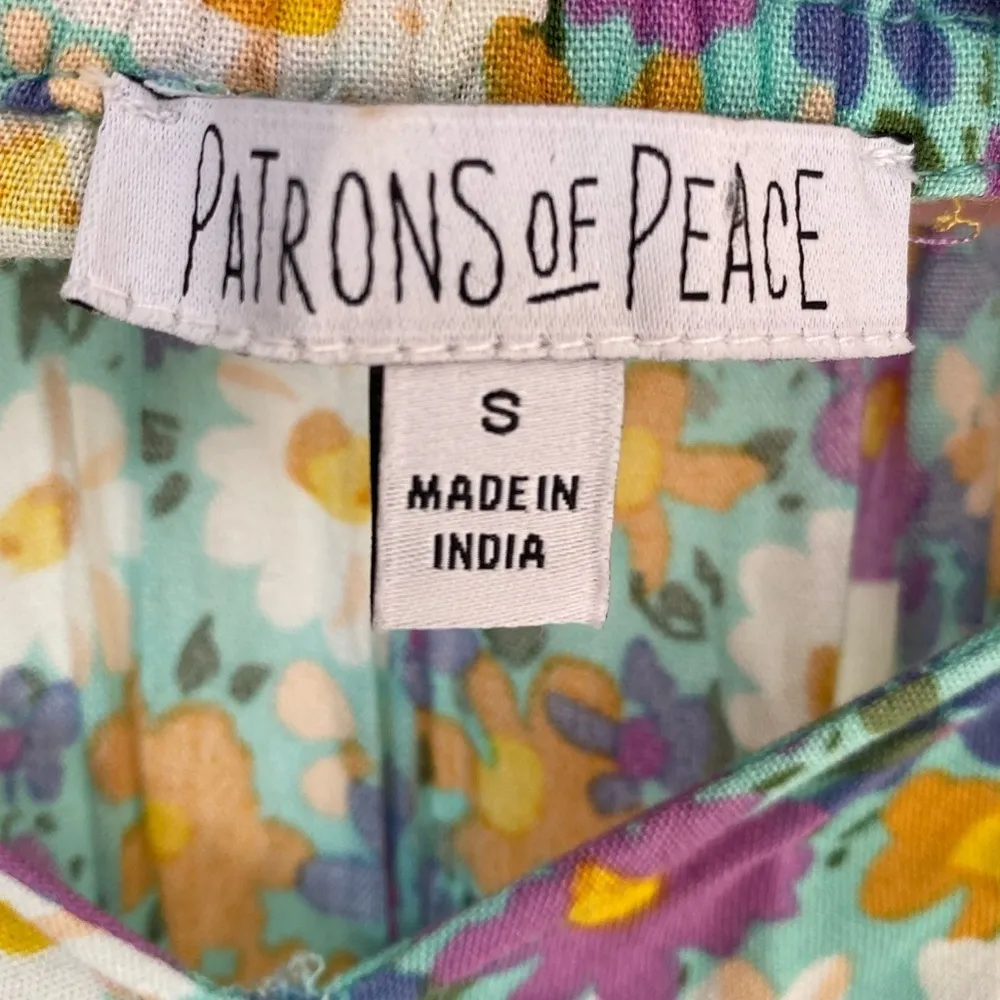 Patrons of Peace Mini Dress Babydoll Cottagecore Floral Smocked Tiered Easter - Image 7