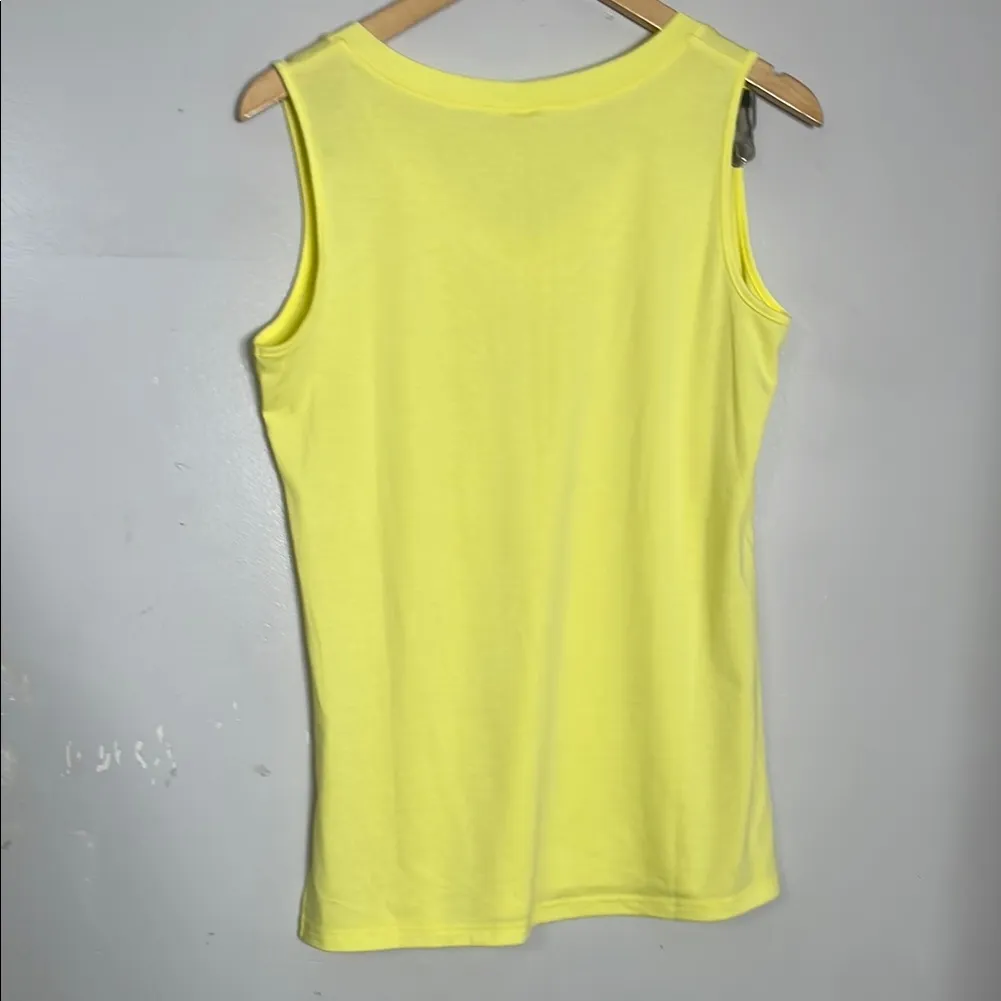Sampeel Yellow V Neck‎ Tank Top Size M - Image 3