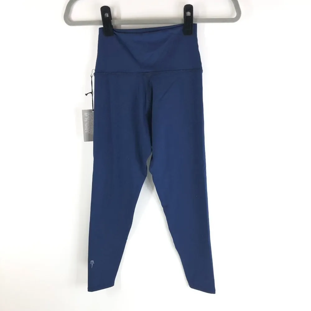 NWT E & R Sport Electric & Rose Women's Blue High Rise Cropped Leggings Size XS - Image 2
