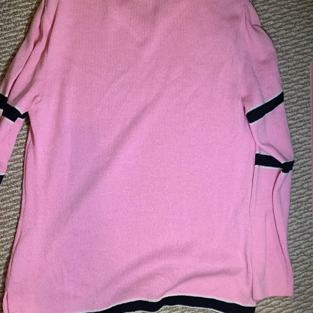 RARE St. John Sport size small pink and black sweater emblem on left arm - Image 5