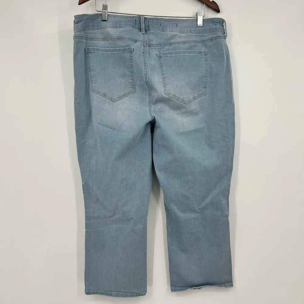 Not Your Daughter's Jeans NYDJ Marilyn Straight light wash blue jeans size 20W - Image 2