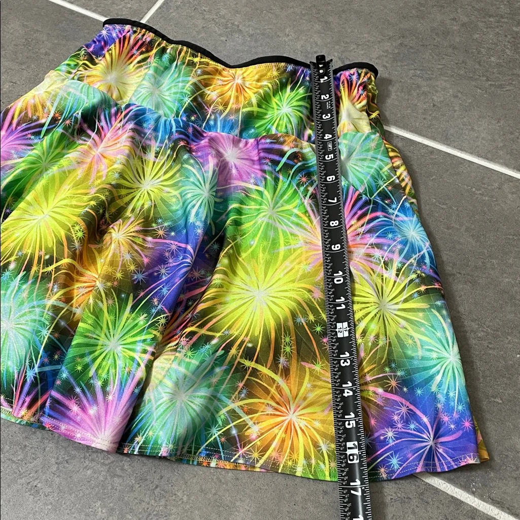 Sparkle Skirt Swing Skirt/Skort size Medium Yellow - Image 4