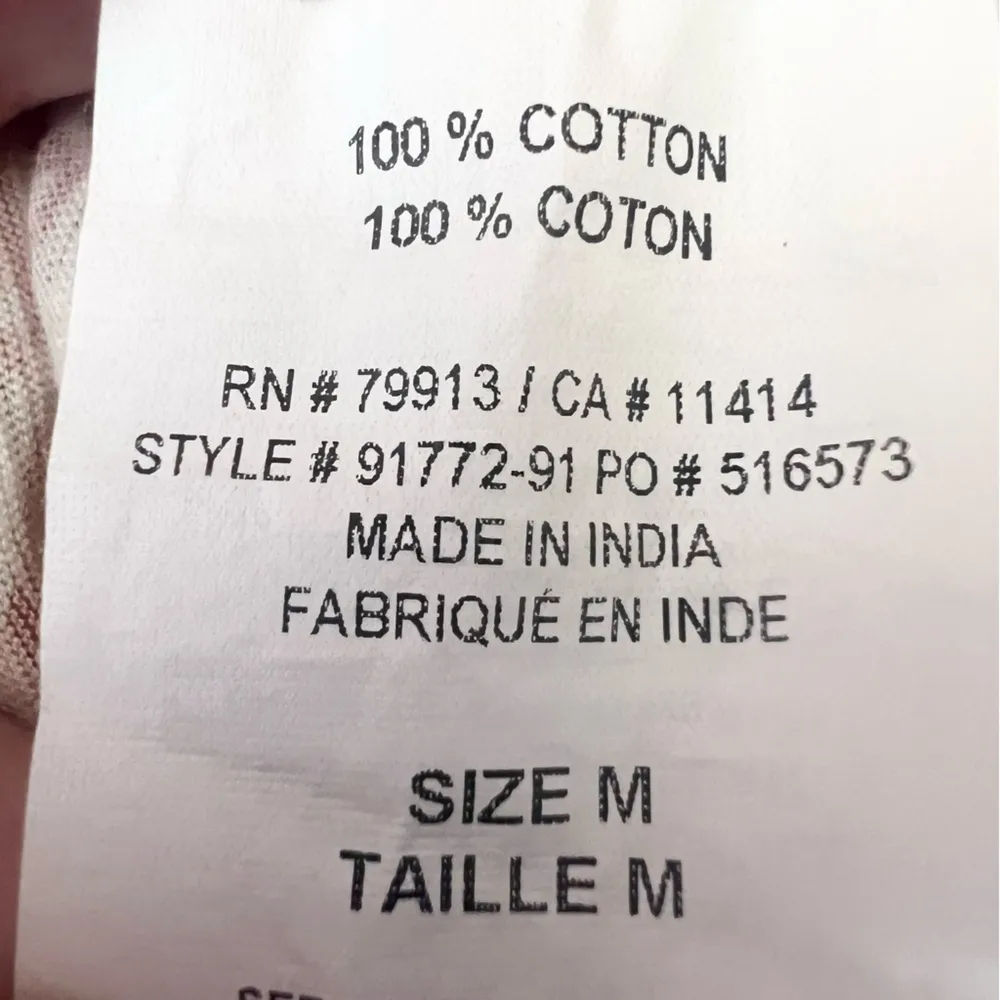 Motherhood Maternity Orange & White Textured Cotton Summer Top Size Medium - Image 7