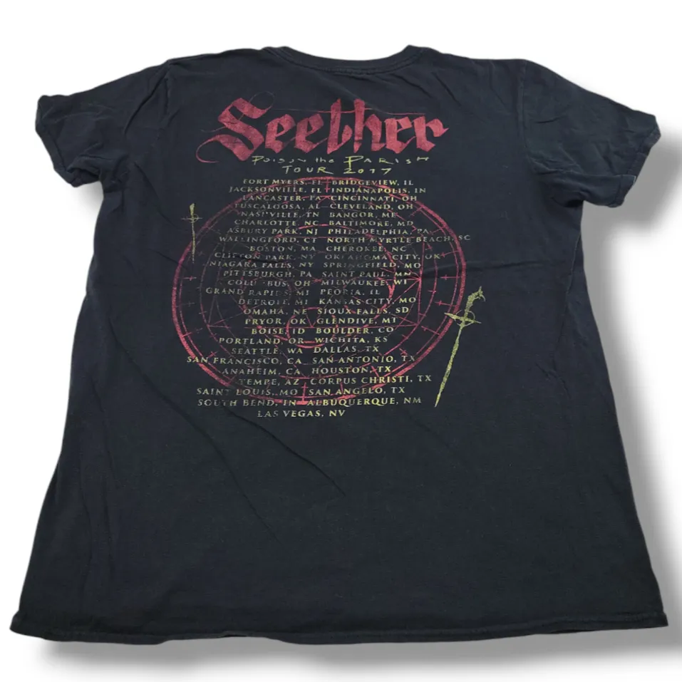 Seether Shirt Size Large Seether Poison The Parish Tour 2017 T - Image 7