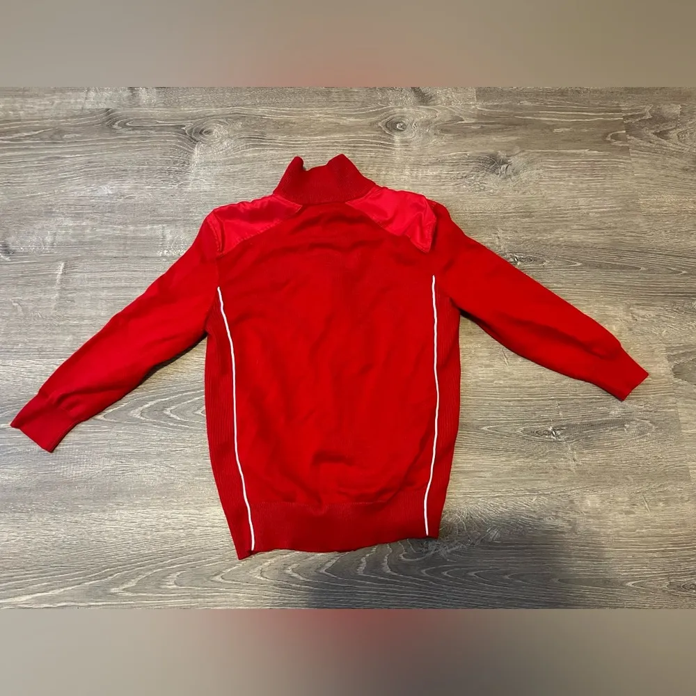 Lauren Active Ralph Lauren Full Zip 3/4 Sleeve Red Crest Women’s Size S Preppy - Image 10