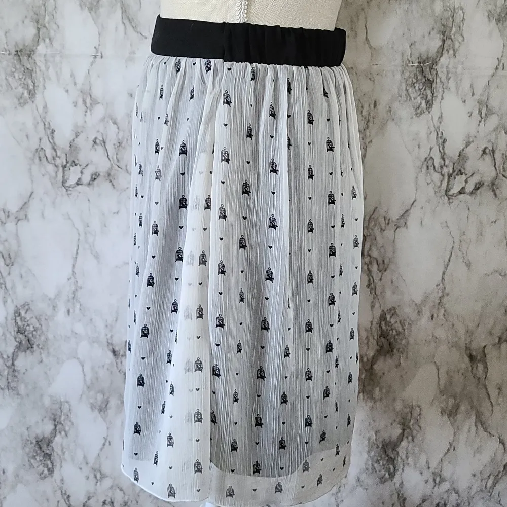 Maurices chiffon birdcage skirt size small - Image 3