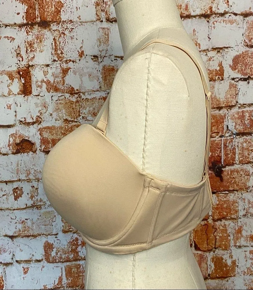 Wacoal Red Carpet Nude Strapless Bra Beige Full Figure 38H - Image 2
