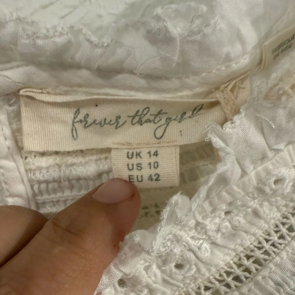 Anthropologie Forever That Girl Kari Embroidered Blouse NWT Size 10 - Image 6