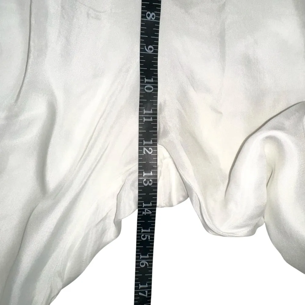 Johnny Was  Ramble White Cupro Blend Jogger Pull-on Cargo Pants LARGE - Image 8