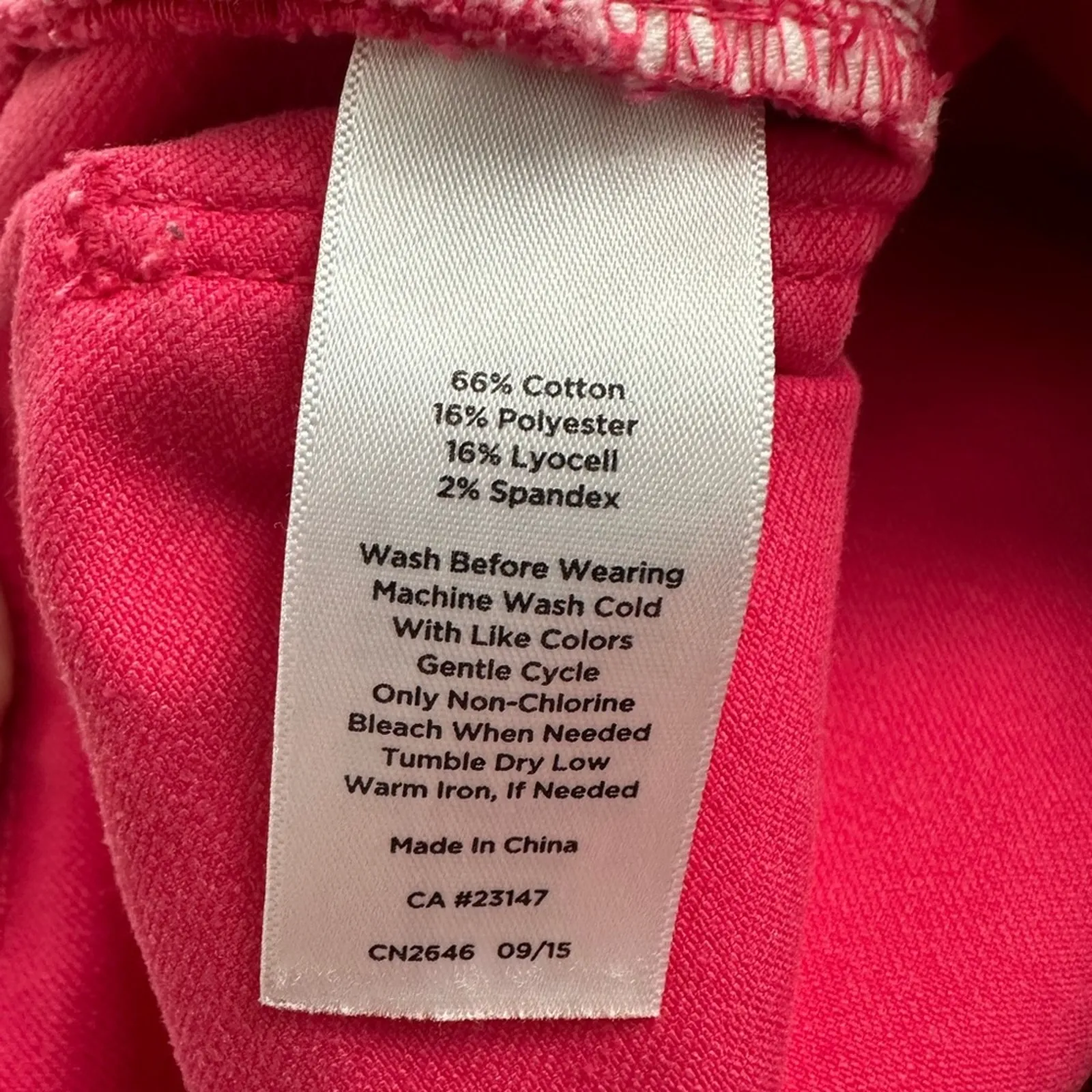 Talbots Slim Ankle Curvy Pink Jeans Preppy Flawless Valentines Vacation Colorful - Image 7