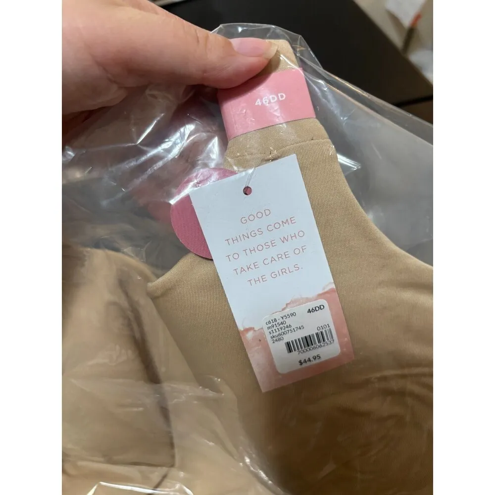 NWT Cacique Comfort Bliss Lightly Lined Beige Bra 46DD Lane Bryant - Image 9