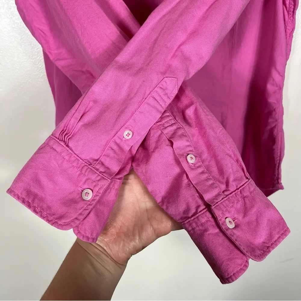 Brooks Brothers Tailored Button Down Shirt Size 8 Pink Preppy Academia Barbie - Image 2