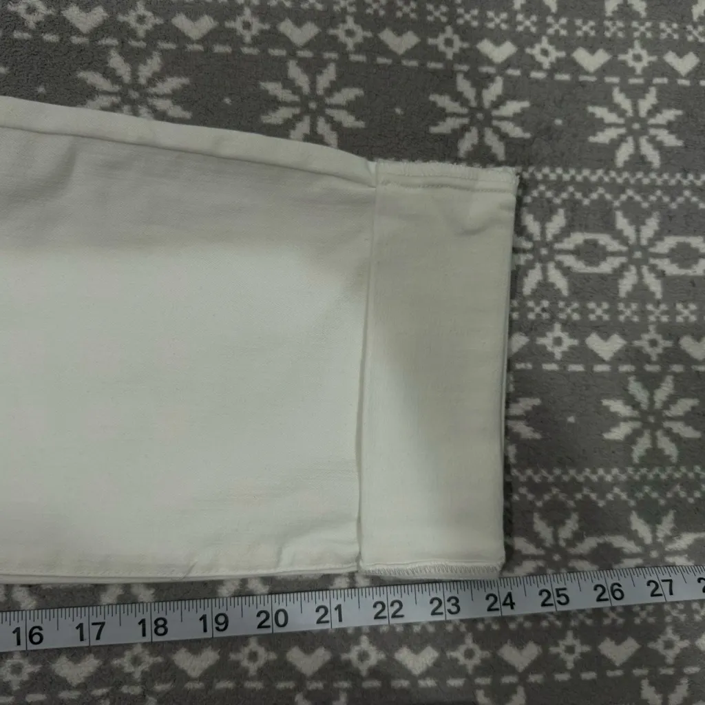 NWT Stitch Fix Liverpool Charlie Crop W/ Rolled Hem In White Size 12/31‎ - Image 12