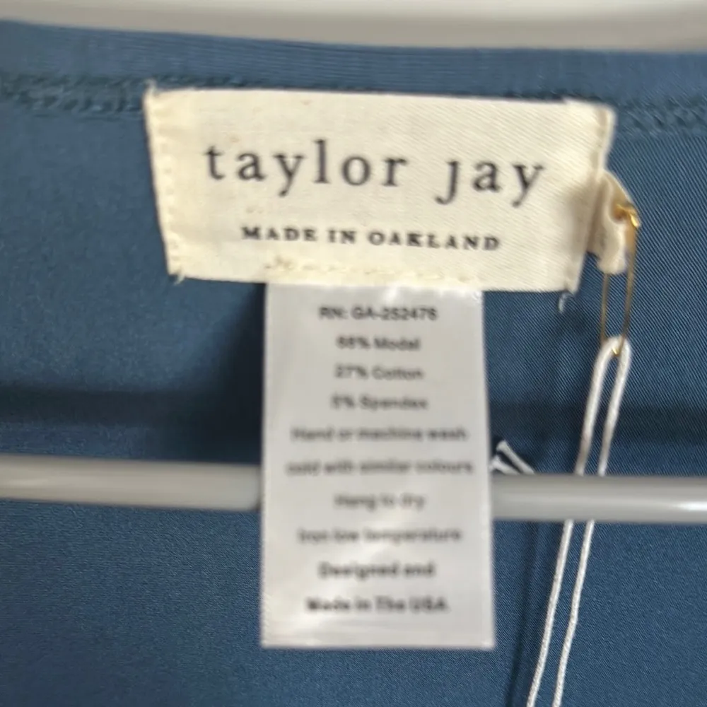 Taylor Jay Teal Open Front Cardigan Blue Size undefined - Image 2