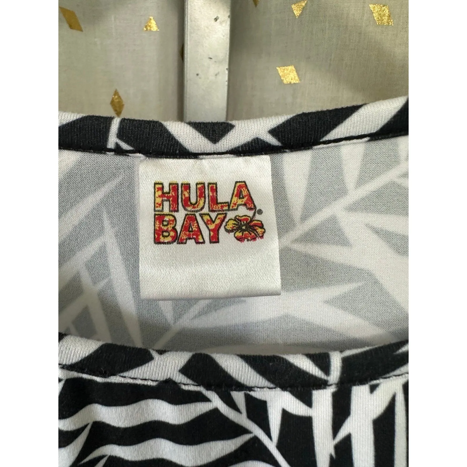 Hula Bay Juniors Hawaiian Tropical Palm Leaves Stretch Mini T - Image 5