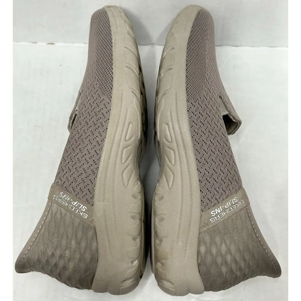 Skechers Slip Ins Womens Shoes Reggae Fest 2 158698 Guiding Light Size 7 Taupe - Image 7