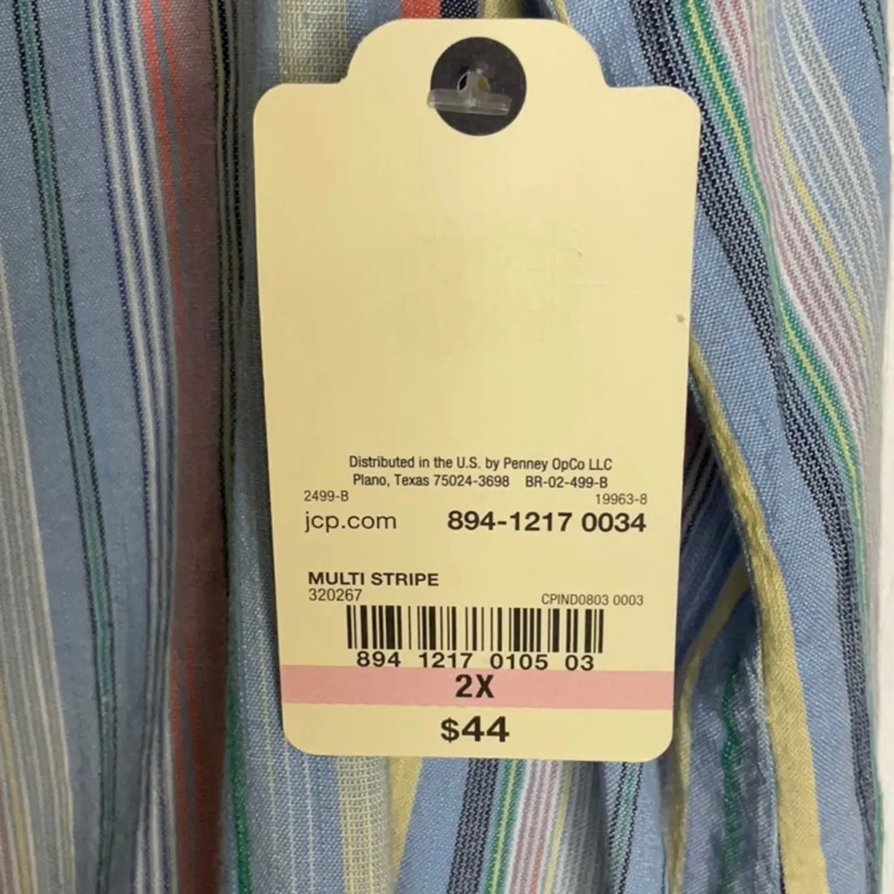 St. John's Bay Womens V Neck Short Sleeve Blouse - Image 4