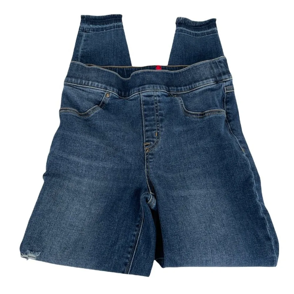 Spanx Distressed Jegging Jeans Blue Size Small - Image 5