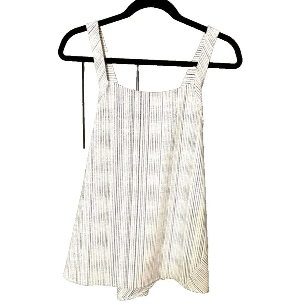 ATHLETA M ARRIVAL TANK Size Medium AMARA STRIPE WHITE #587950 - Image 5