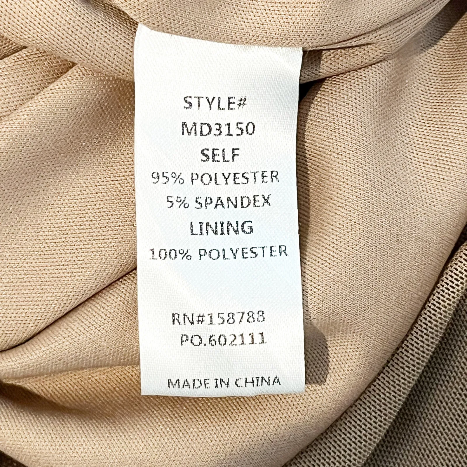 Bobbles & Lace Ruched Sweetheart Neck Strapless Mini Dress Taupe Brown Medium - Image 5