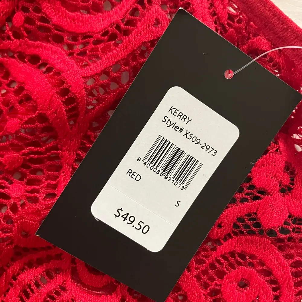 Fredericks Of Hollywood Red Kerry Asymmetrical Bodysuit Lingerie - Image 6