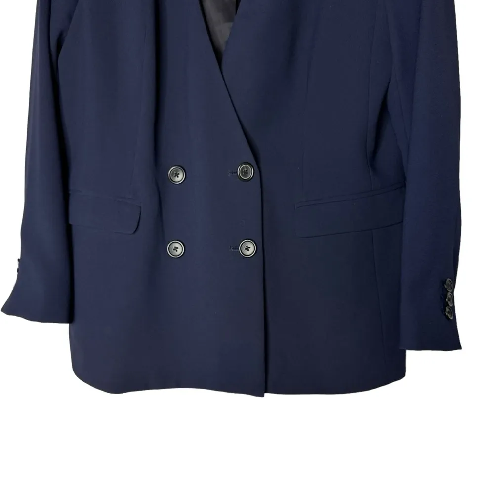 J. Crew French Girl Blazer Jacket Navy Blue 8 - Image 3