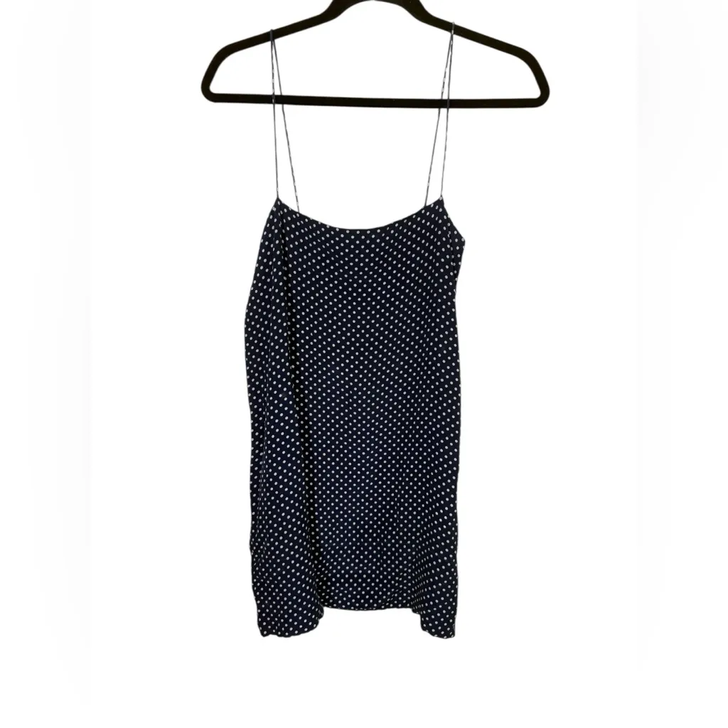 ALTERED Acacia Polka Dot Sina Mini Dress In Bobbi Dot Size Small Blue - Image 3