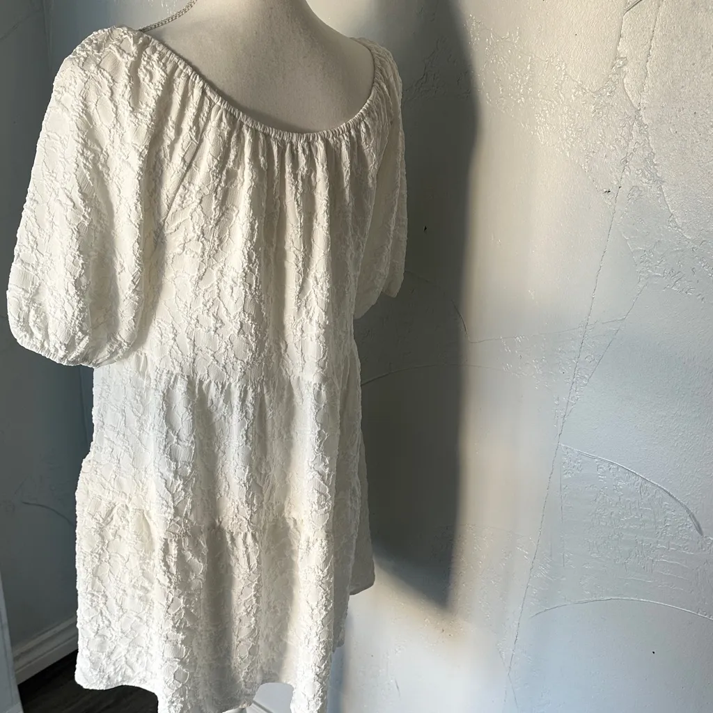 Moon River White Lace Mini Dress - Image 5