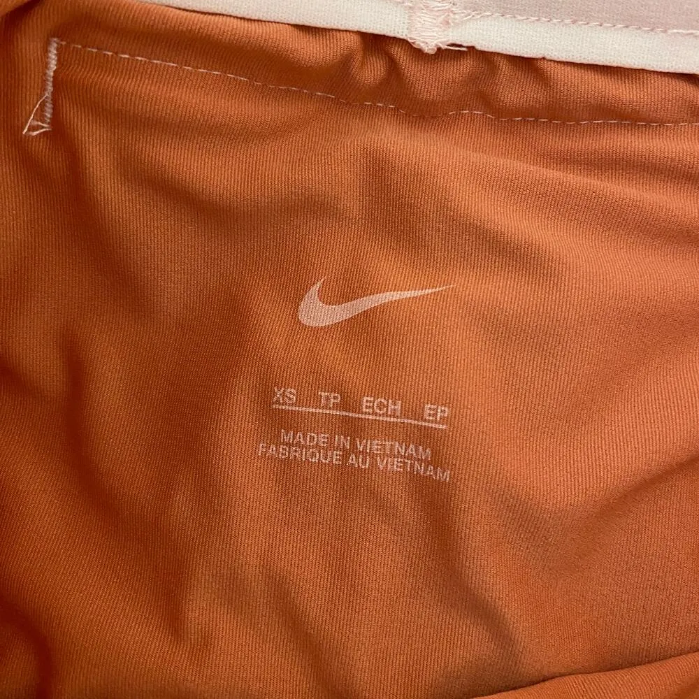 Nike Pink Orange Icon Clash Tempo Luxe Mid-Rise Running Shorts Womens Size XS - Image 8