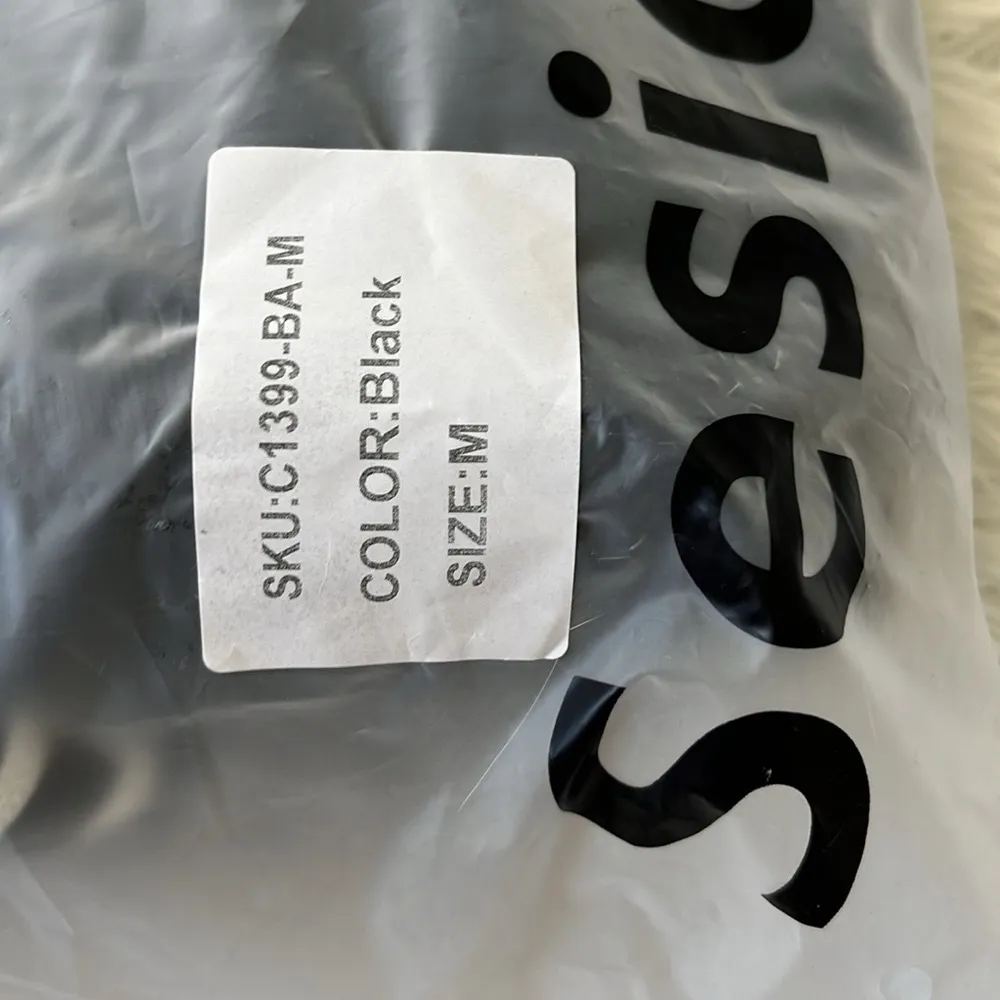 Sesidy Quilla Black Off Shoulder Women’s Jumpsuit black/white size Medium - Image 5