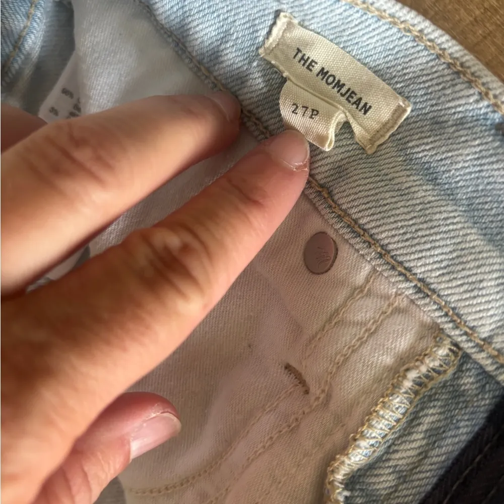 Madewell Momjean Harman Wash Raw Hem Women's Jeans 27p - Image 7