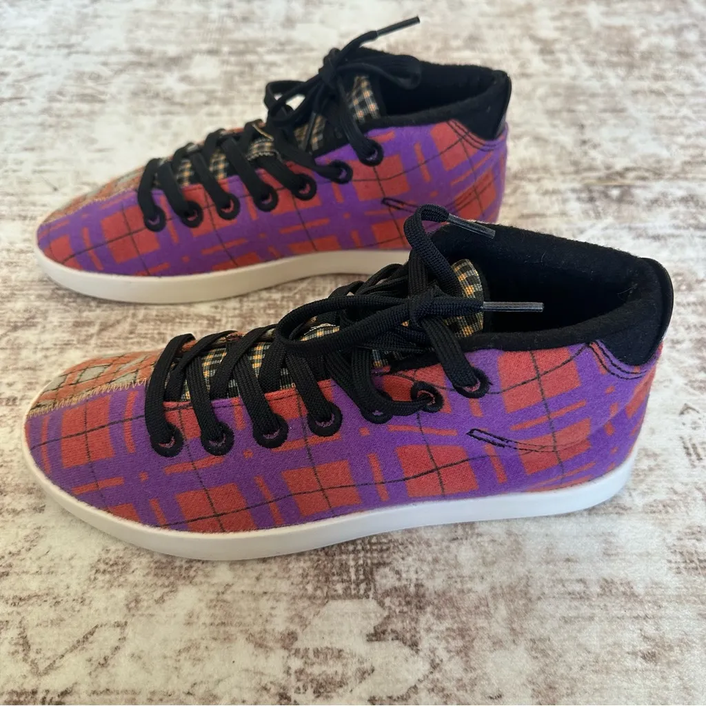 AllBirds WPM Womens Sz US 10 Wool Piper Mids Split Tartan Plaid Limited Edition - Image 2