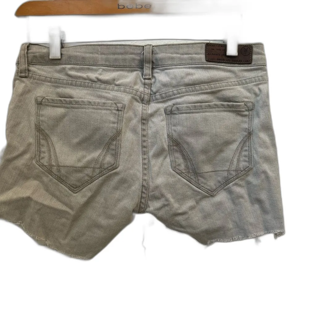 ALL SAINTS SOLID GRAY JEAN SHORTS SIZE 26 (S3) - Image 2