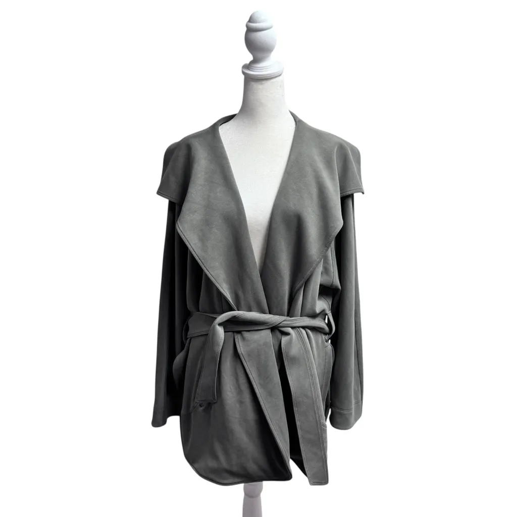 Lululemon Softstreme Belted Wrap Jacket Long Sleeves Grey Sage M/L - Image 5